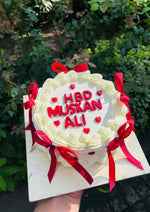 Load image into Gallery viewer, White Ribbon Birthday Cake | GC-083
