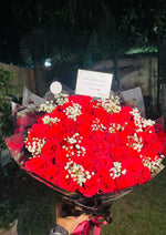 Load image into Gallery viewer, Red Rose Bouquet with Black Wrap | BCG-160