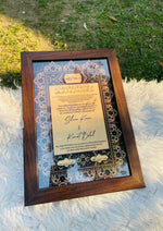 Load image into Gallery viewer, The Black Premium Nikah Certificate Design | NC-064
