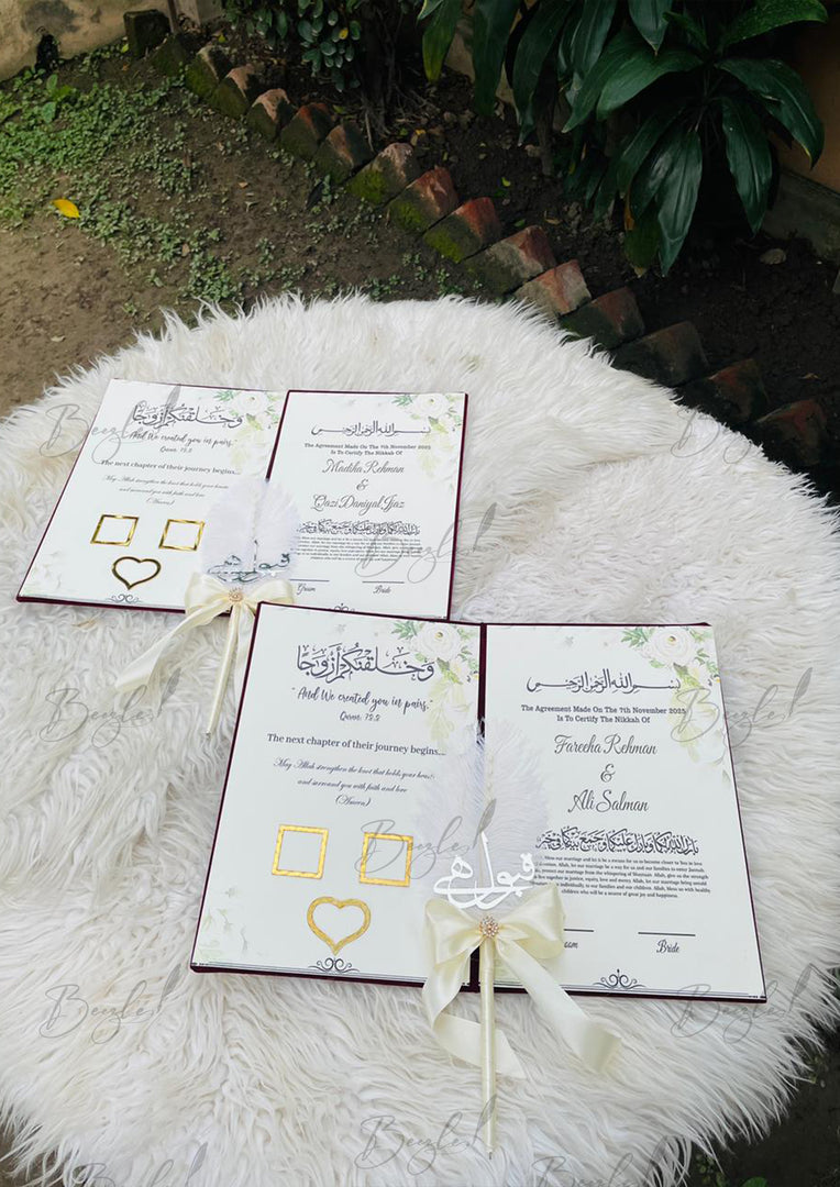 Name Initials Nikkah Booklets | DEL-153