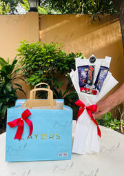 Chocolates Bouquet with Layers Cake Gift | GDEL-165