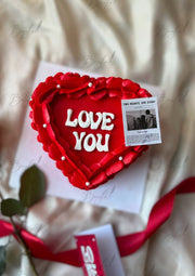 Red Scarlet Love Heart Cake | GC-044