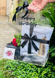 Black Ribbon Birthday Gift Box | GBO-103