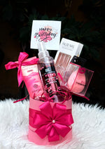 Load image into Gallery viewer, Pretty Pink Birthday Self-Care Gift Basket | GB-149
