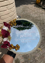 Load image into Gallery viewer, Elegant Nikkah Ring Tray with Mirror Base | NT-029
