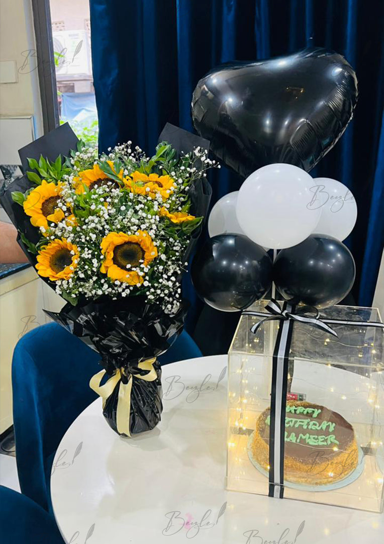 Black Birthday Cake Setup | GDEL-213