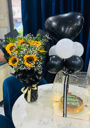 Black Birthday Cake Setup | GDEL-213