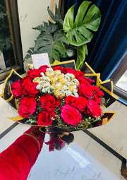 Ferrero & Red Rose Bouquet | BCG-093