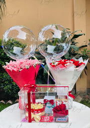 Deluxe Celebration Gift Set with Bouquets & Chocolates | GDEL-012