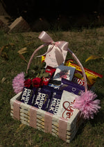 Load image into Gallery viewer, Pink-Themed Snack &amp; Chocolate Basket | GB-124
