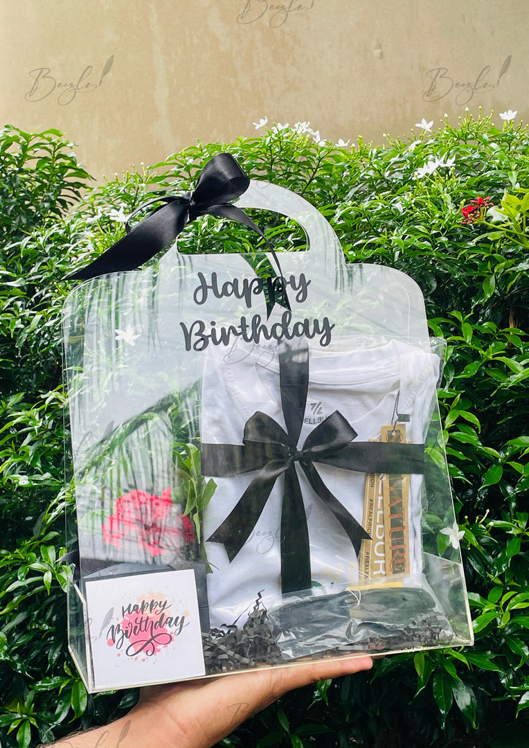 Black Ribbon Birthday Gift Box | GBO-103
