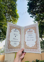 Load image into Gallery viewer, Ivory Velvet Nikah Booklet | NB-053