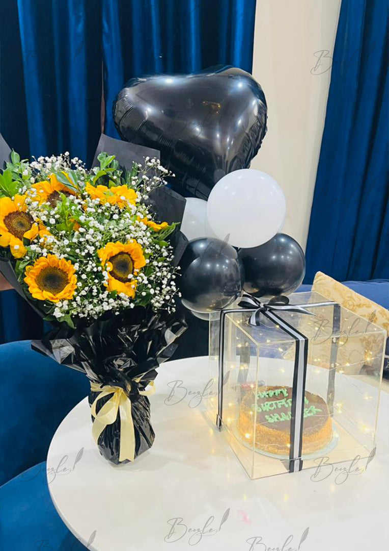 Black Birthday Cake Setup | GDEL-213