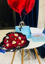 Load image into Gallery viewer, Bouquet, Cake &amp; Balloons Gift Set | GDEL-164

