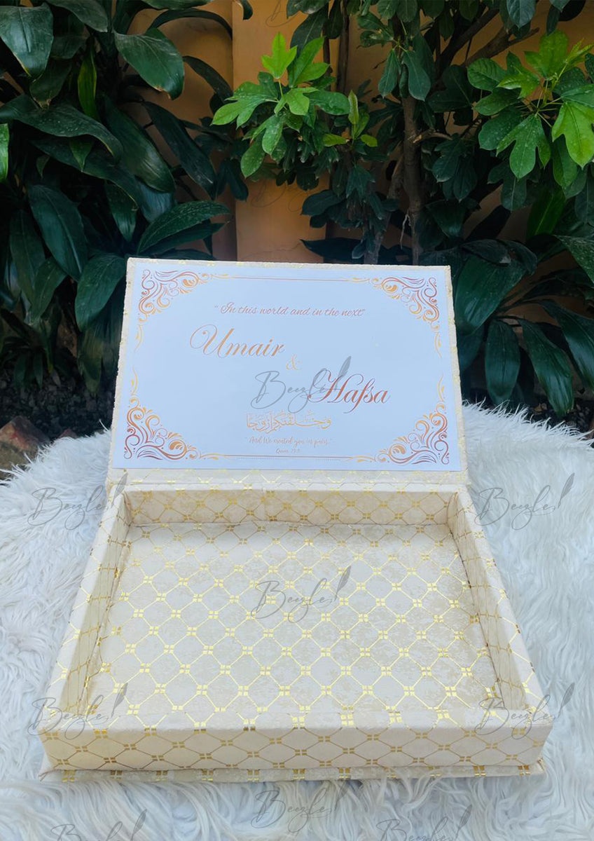 Elegant Nikah Booklet Box for Wedding Document Keepsaking – Beezle Store
