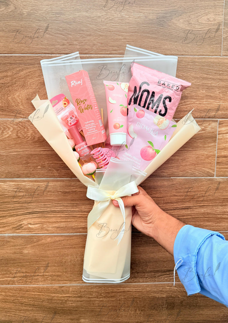 Peach Bliss Self-Care Gift Bouquet | ABT-006