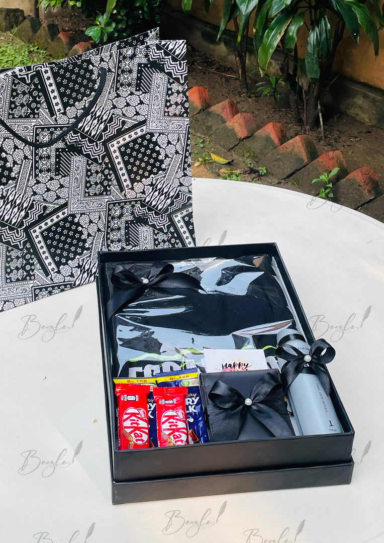 Men’s Premium Black Gift Box for Him | GBO-115