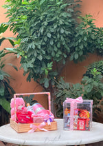 Load image into Gallery viewer, Pink Hamper &amp; Chocolate Box Gift Set | GDEL-106
