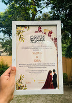 Load image into Gallery viewer, Custom Nikkah Certificate Frame | NC-187
