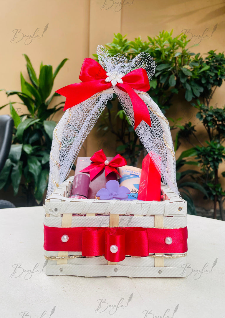 Glow Gift Basket with Red Ribbon | GB-181
