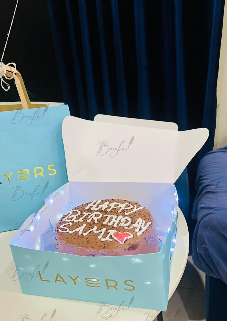 Layers Birthday Cake with Lights – Customised Gift | GC-092