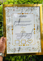 Load image into Gallery viewer, Luxury Nikah Certificate with Golden Attractive Design | NC-166
