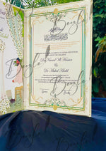 Load image into Gallery viewer, The Golden Nikkah Booklet With Attractive Design
