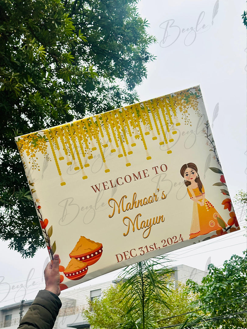 Nikkah Welcome Board