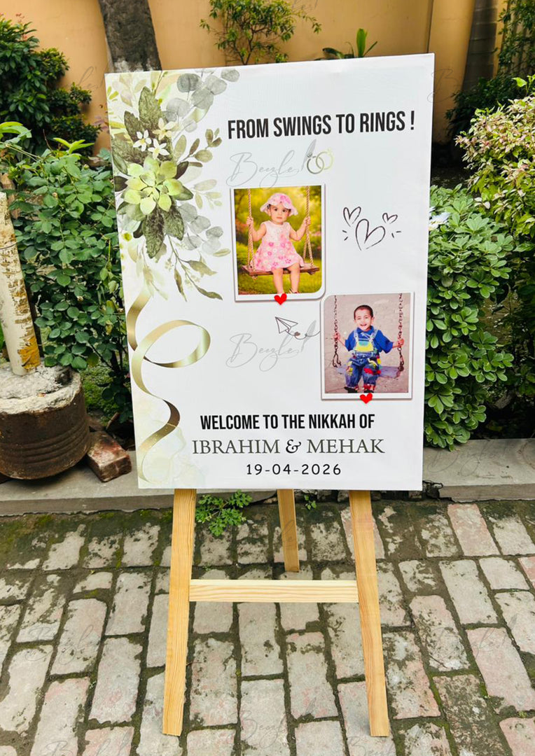 Wedding Welcome Board | WWB-022
