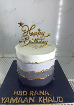 Load image into Gallery viewer, Custom Two-Tone Birthday Cake | GC-078
