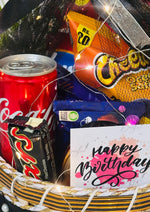 Load image into Gallery viewer, Black Themed Birthday Gift Basket | GB-037
