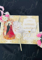 Load image into Gallery viewer, Deal: Premium Nikah Booklet, Pen and Two Beautiful Gajray | DEL-087
