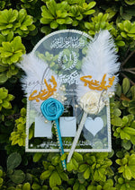 Load image into Gallery viewer, Two Beautiful Nikkah Pen &amp; Acrylic Thumb Board
