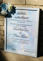 Load image into Gallery viewer, Floral Nikah Certificate With Classic Print &amp; Three Flowers | FNC-009
