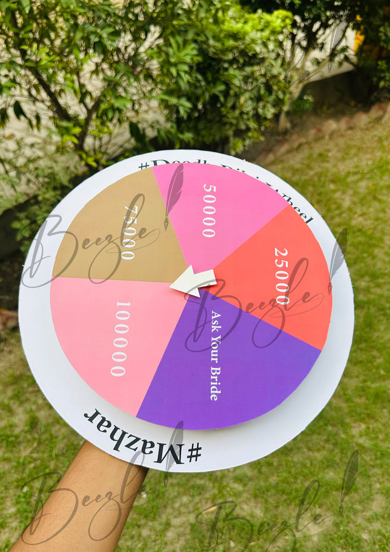 Spin & Win Doodh Pilai Wheel for Fun Wedding Rituals | DPT-001