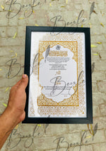 Load image into Gallery viewer, The Luxury Nikah Certificate with Golden Attractive Design | NC-168
