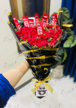 Load image into Gallery viewer, KitKat and Red Roses Gift Bouquet | BCG-109
