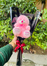 Load image into Gallery viewer, Pink Teddy Bear Gift Bouquet | TD-005
