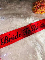 Load image into Gallery viewer, The Beautiful Bride Sash | SH-001
