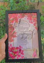 Load image into Gallery viewer, The Bridal Contract With Attractive Pink Flowers Design | BC-008
