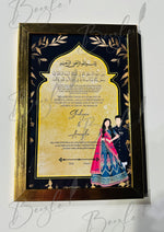 Load image into Gallery viewer, Nikah Certificate With Attractive Couple Print | NC-128
