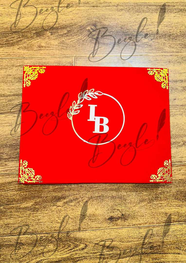 Customized Red Booklet Box