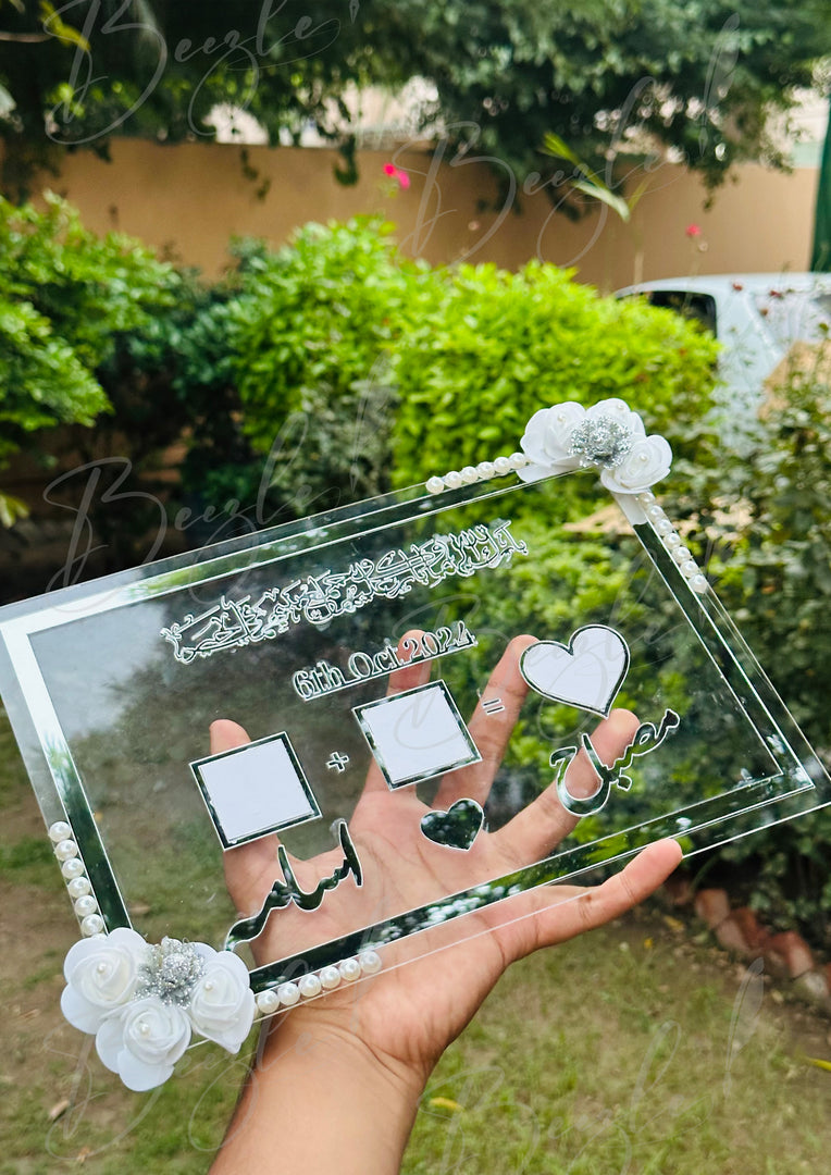 Square Shape Nikah Acrylic Thumb Board