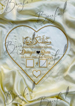 Load image into Gallery viewer, Heart Shape Nikah Acrylic Thumb Board | NAF-010
