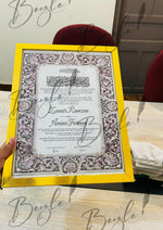 Load image into Gallery viewer, The Nikah Certificate With Attractive Border Design | NC-158
