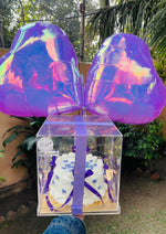 Load image into Gallery viewer, Purple Balloon Cake Box | CB-019
