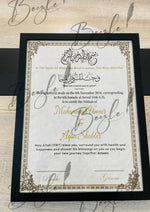 Load image into Gallery viewer, The Luxury Nikah Certificate With Premium Design | NC-159
