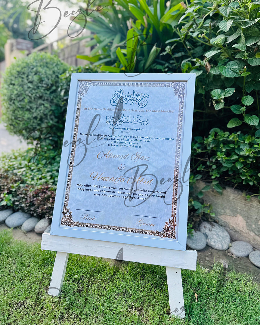 Luxury Nikah Certificate