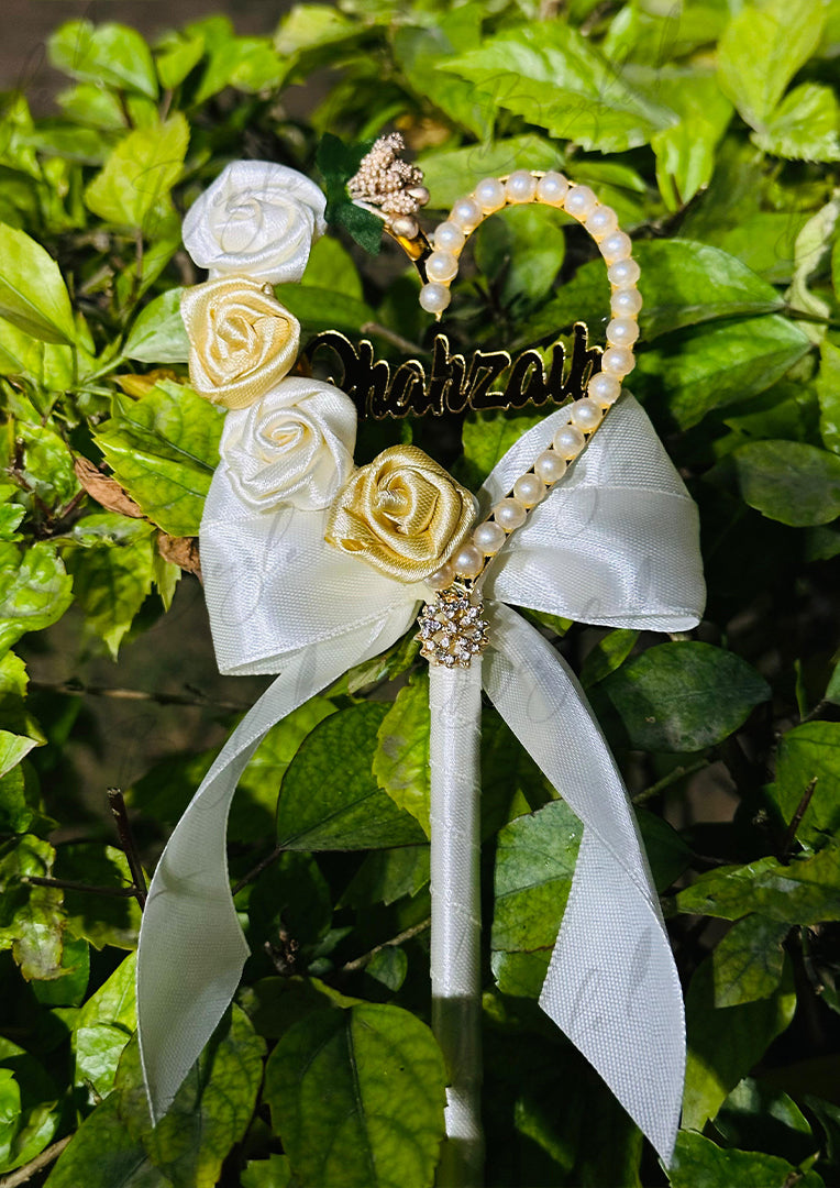 The Beautiful Nikah Pen with Unique Heart Design & White Ribbon | PEN-73