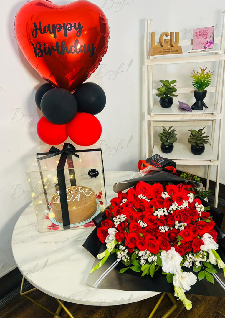 Red & Black Birthday Surprise Box | GDEL-103